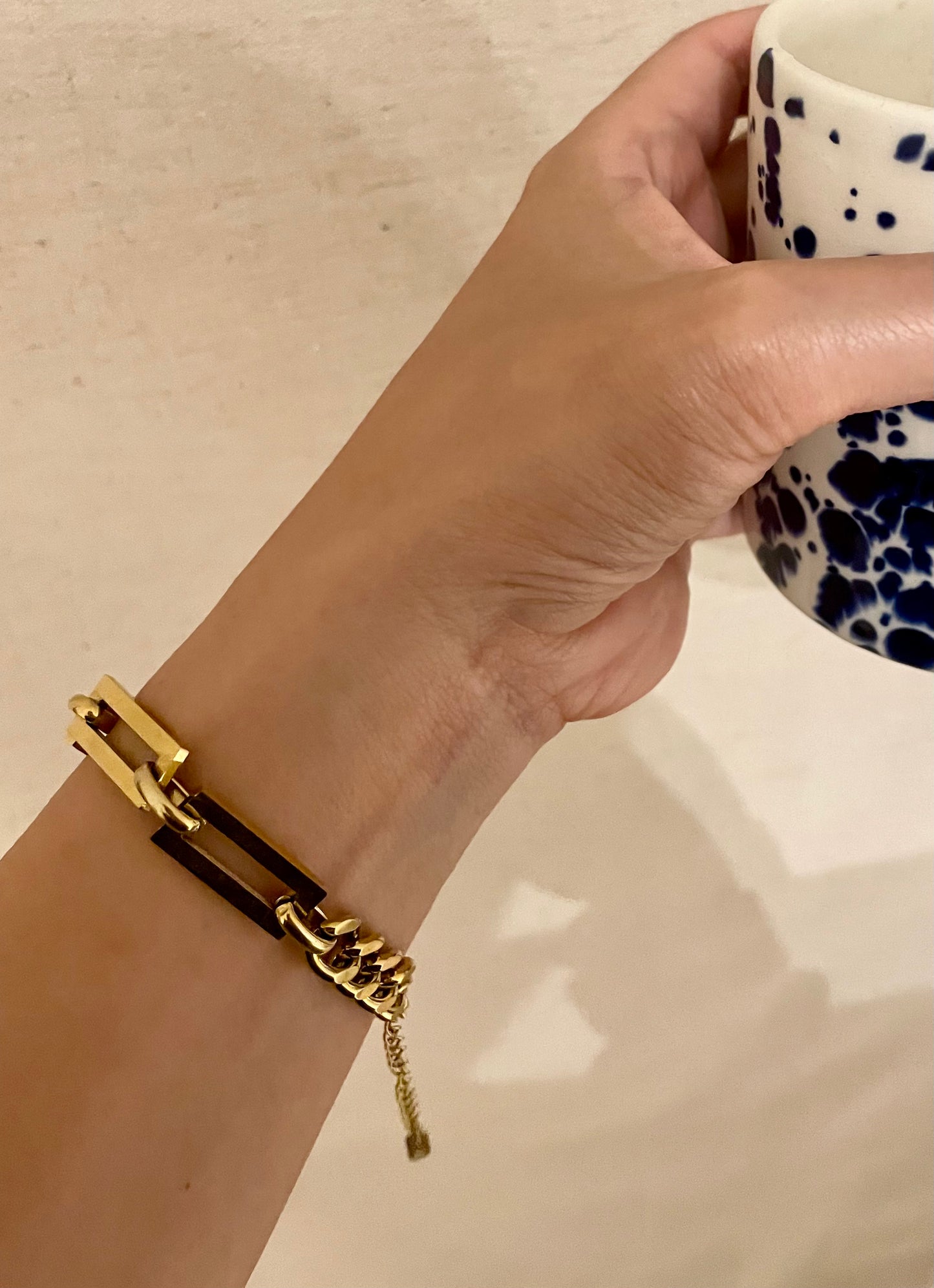 Bracelet chaîne mixte Faye