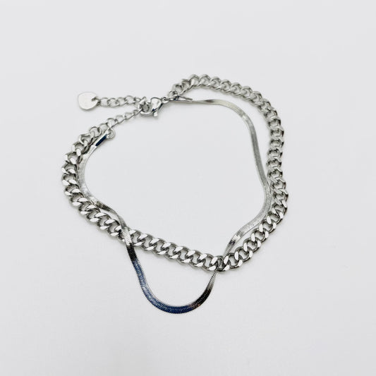 Jazz Double Chain Bracelet