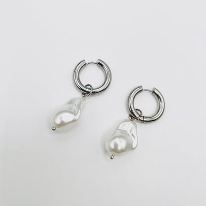 Harper pearl earrings - Gold